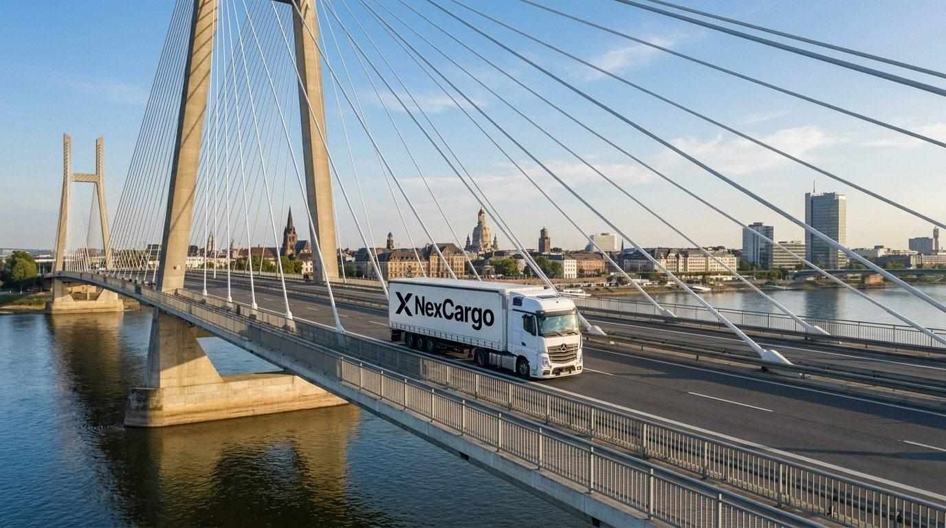 NexCargo Freight Leipzig – Truck on the motorway