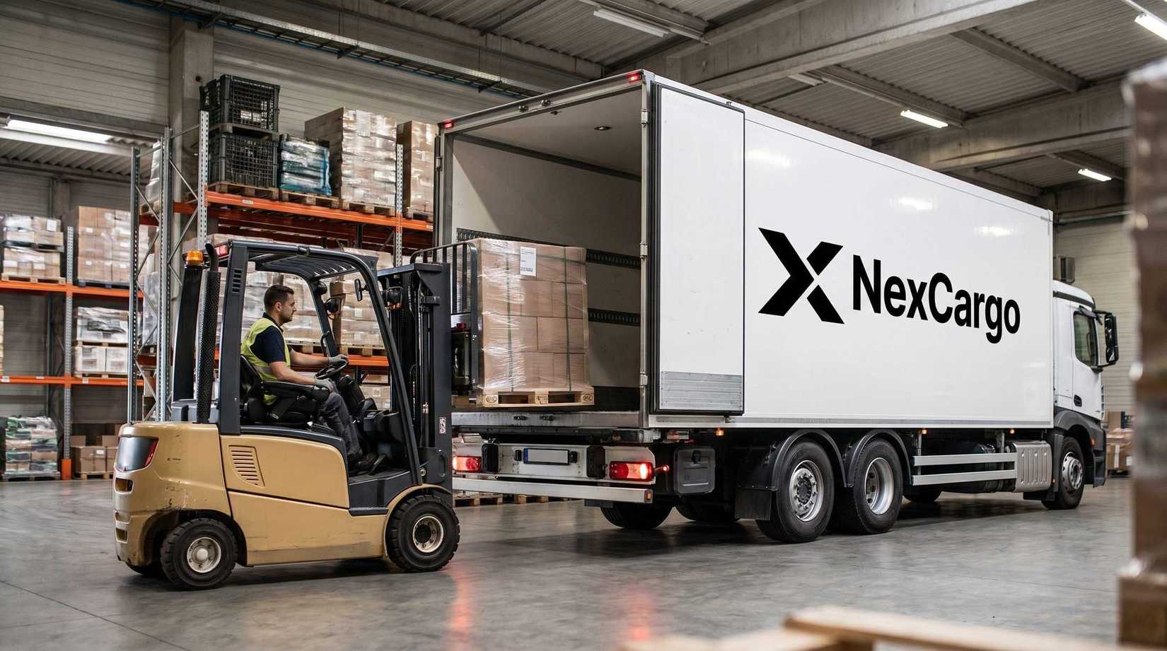 NexCargo Direktfahrten – LKW im Warehouse